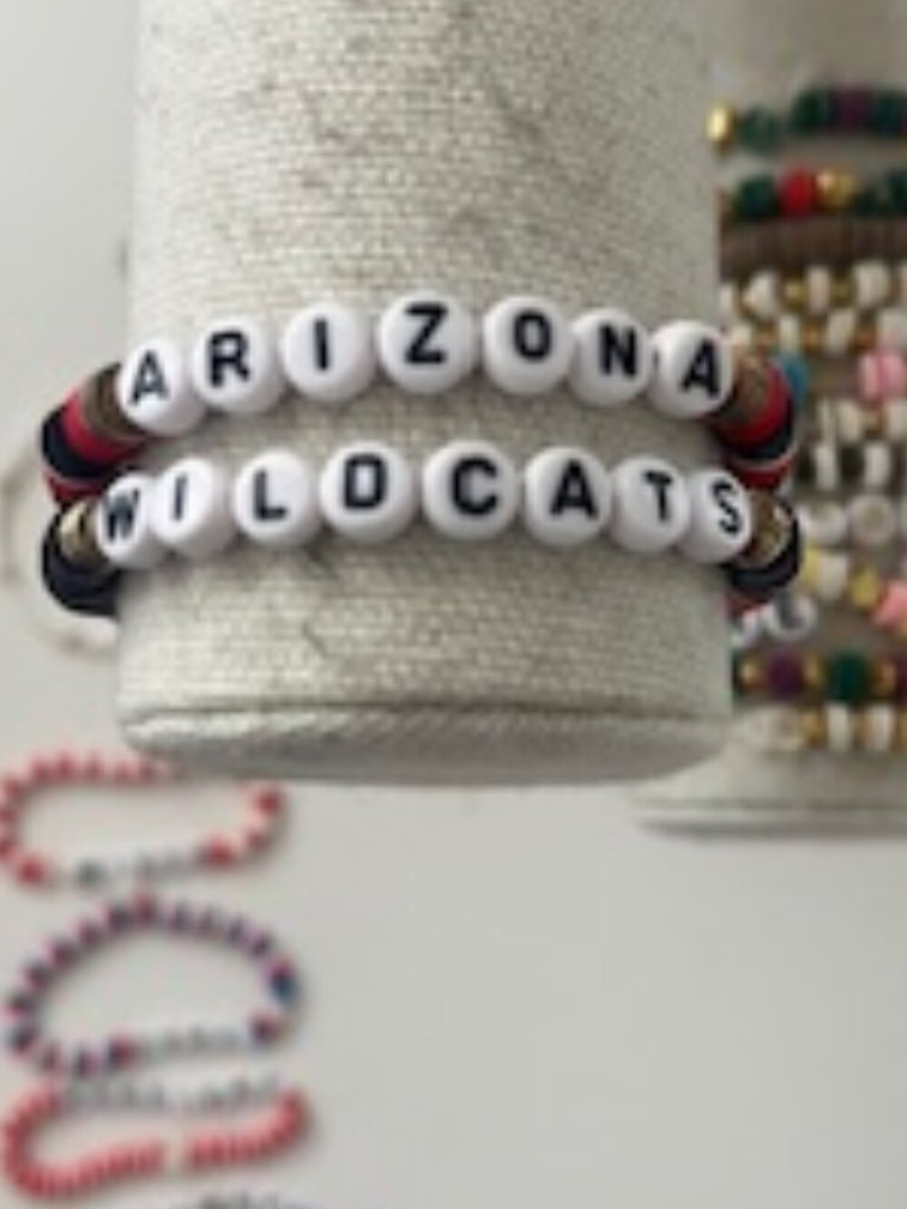 Arizona Wildcats Game Day Beaded Bracelets